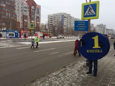 Активисты Алтайской ЛДПР провели акцию, посвященную безопасности на дорогах